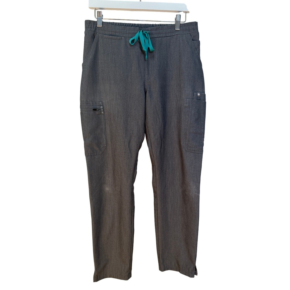 FIGS Scrub Pants Women Small Grey TW2000 Technical Collection Cargo Trousers